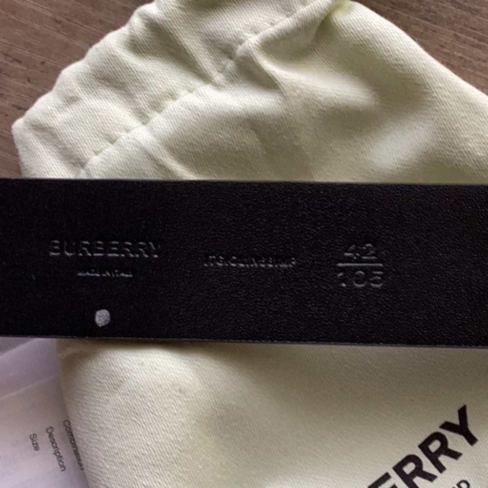 NWT Burberry Gray35 Pin Buckle Vintage Check Belt size 105 - Picture 8 of 9